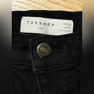 Topshop Jamie - X Long (34inseam) black skinny jeans